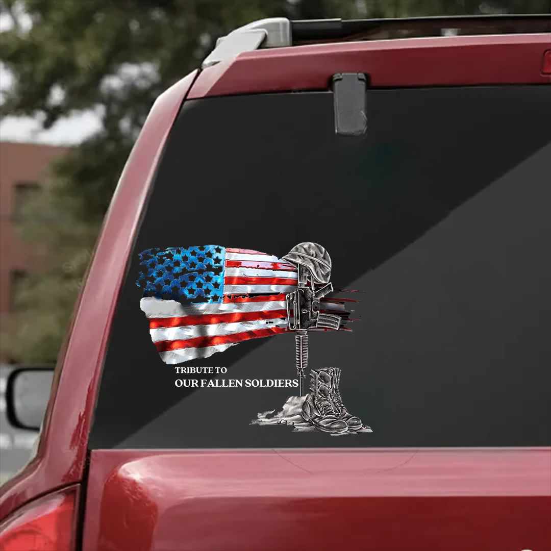 Tribute To Our Fallen Heroes Veterans Stickers