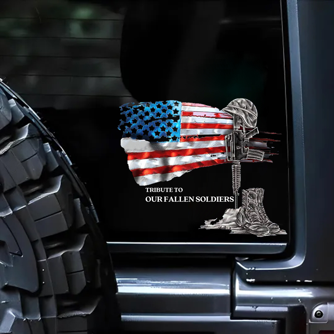Tribute To Our Fallen Heroes Veterans Stickers