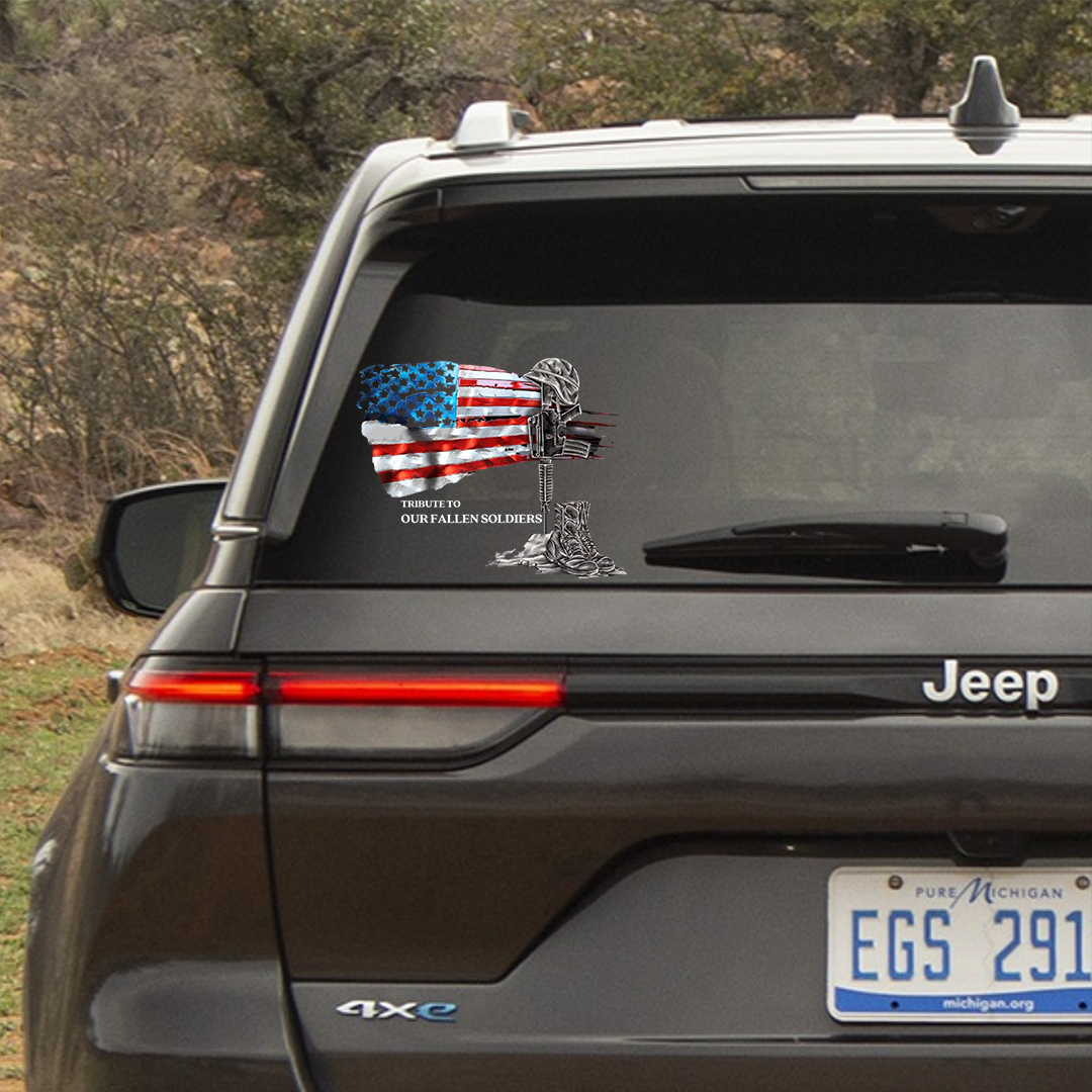 Tribute To Our Fallen Heroes Veterans Stickers