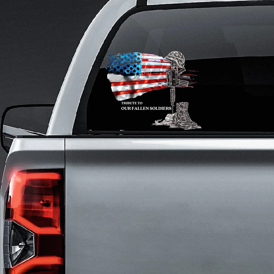Tribute To Our Fallen Heroes Veterans Stickers