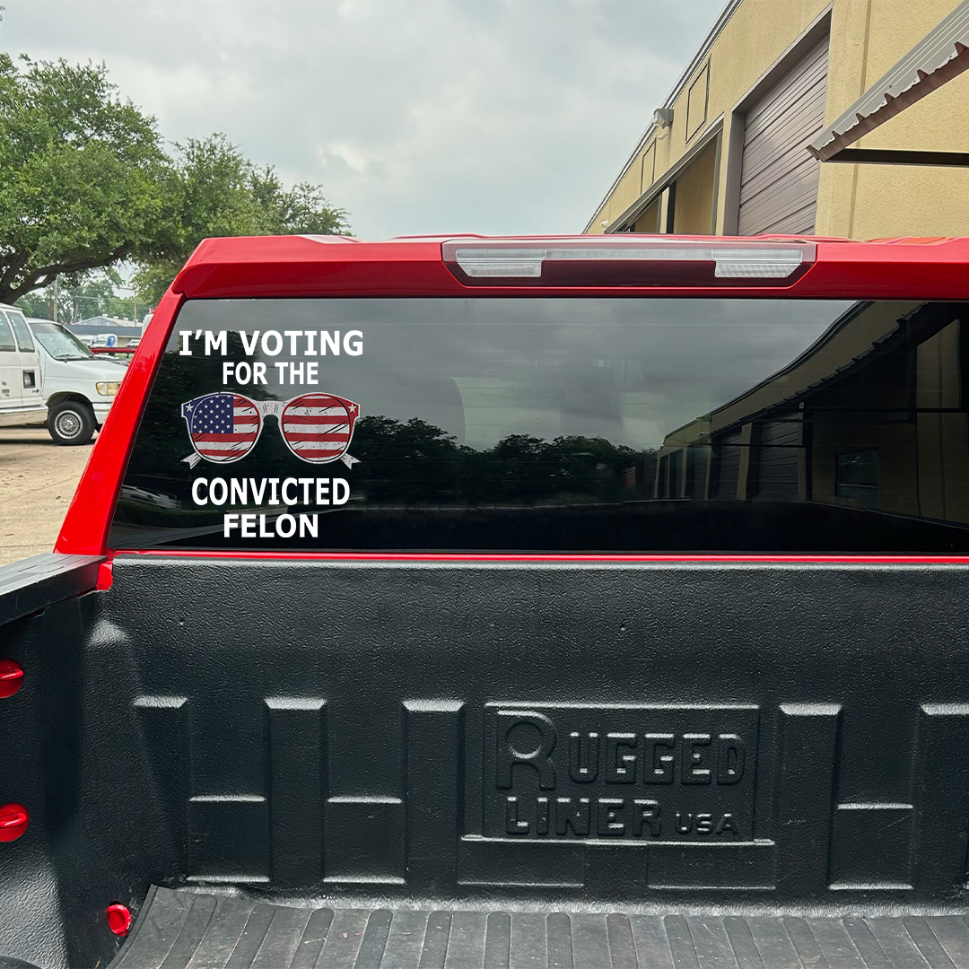 Shout Out To The Convicted Felon Veterans Stickers-Independence Day Sticker