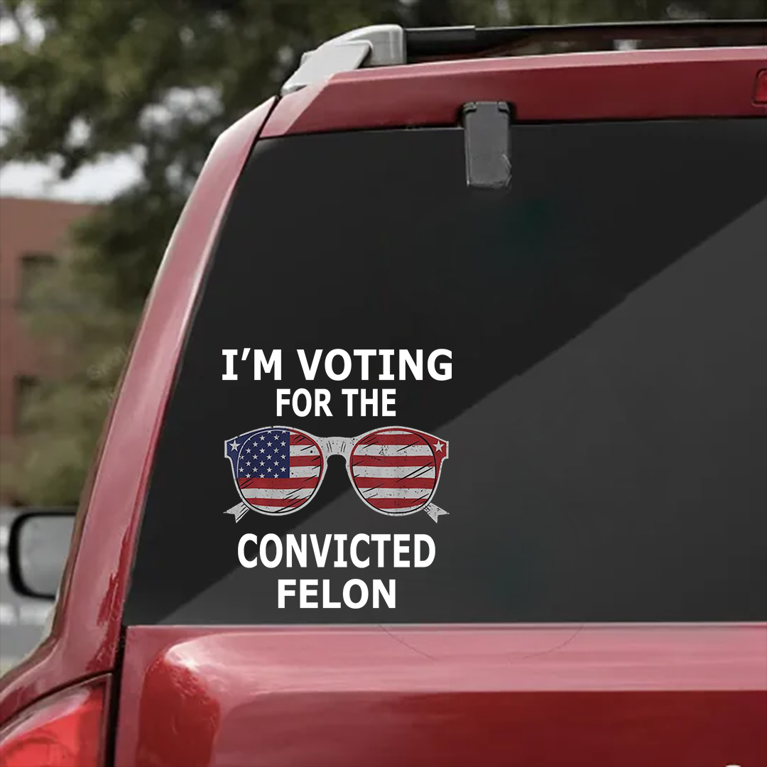 Shout Out To The Convicted Felon Veterans Stickers-Independence Day Sticker
