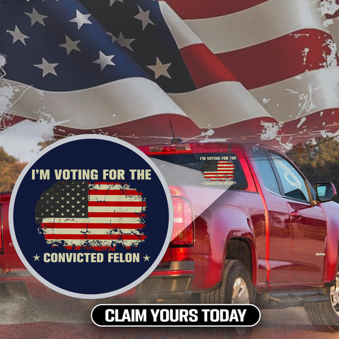 For The Convicted Felon Veterans Stickers-Independence Day Sticker