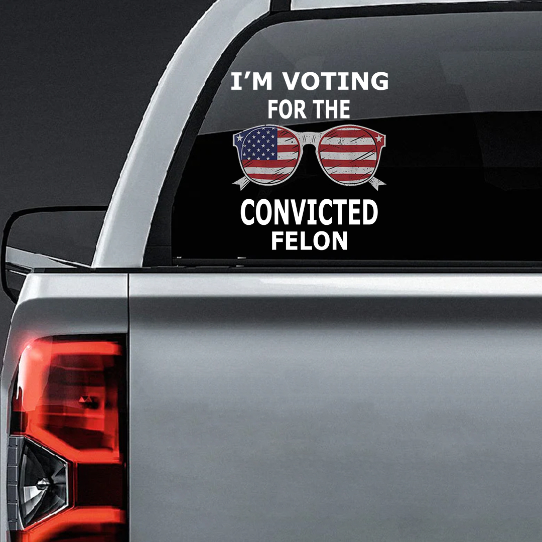 Shout Out To The Convicted Felon Veterans Stickers-Independence Day Sticker