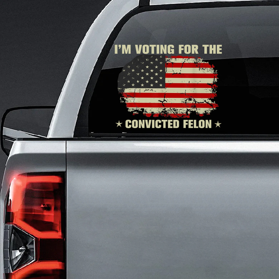 For The Convicted Felon Veterans Stickers-Independence Day Sticker