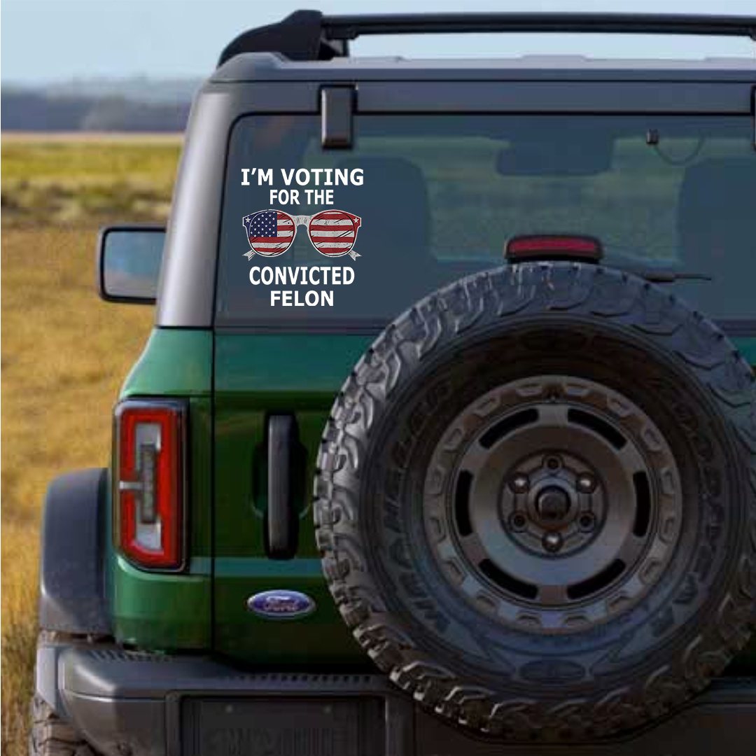 Shout Out To The Convicted Felon Veterans Stickers-Independence Day Sticker