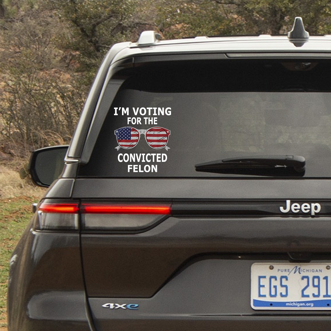 Shout Out To The Convicted Felon Veterans Stickers-Independence Day Sticker