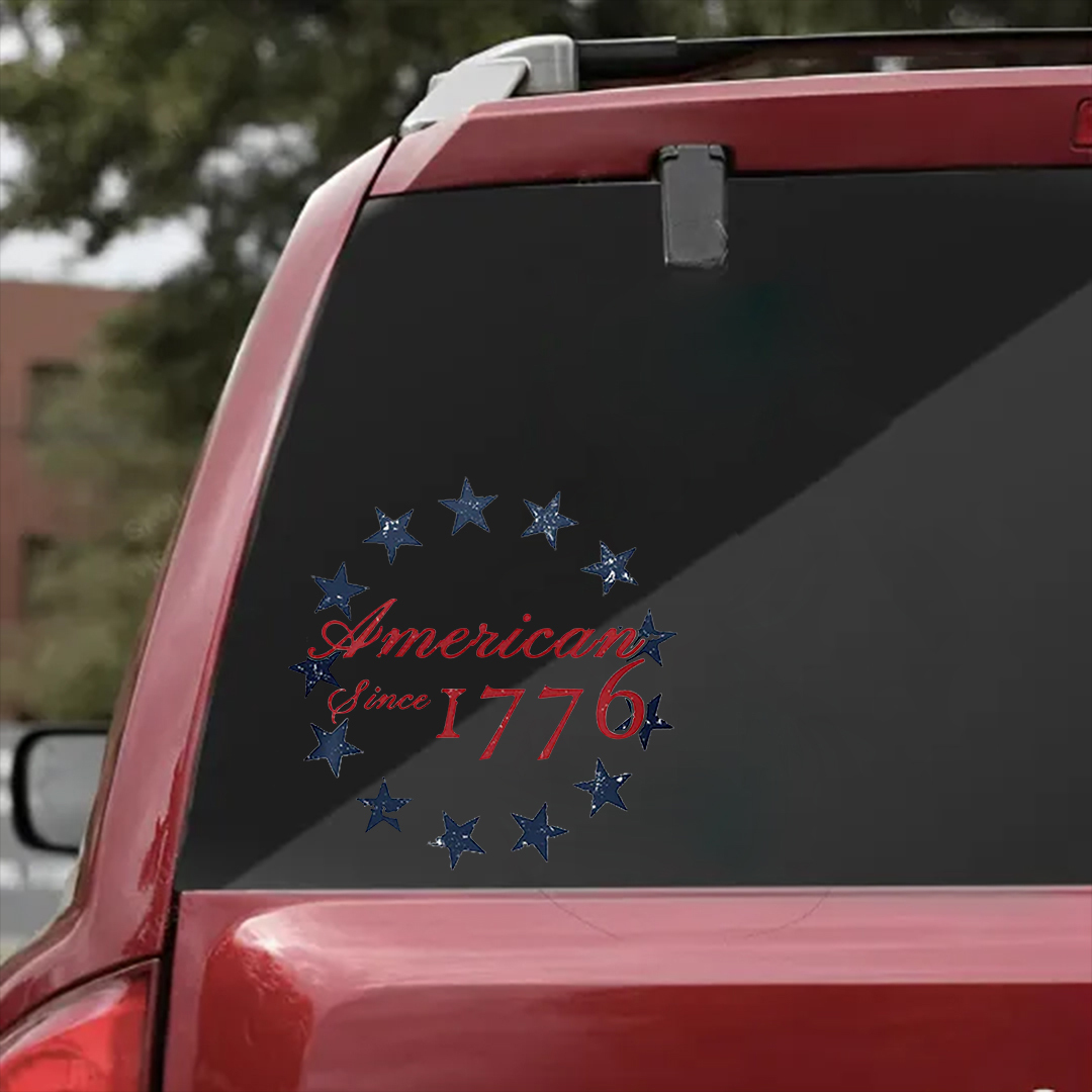 American Since 1776 Veterans Stickers-Independence Day Sticker