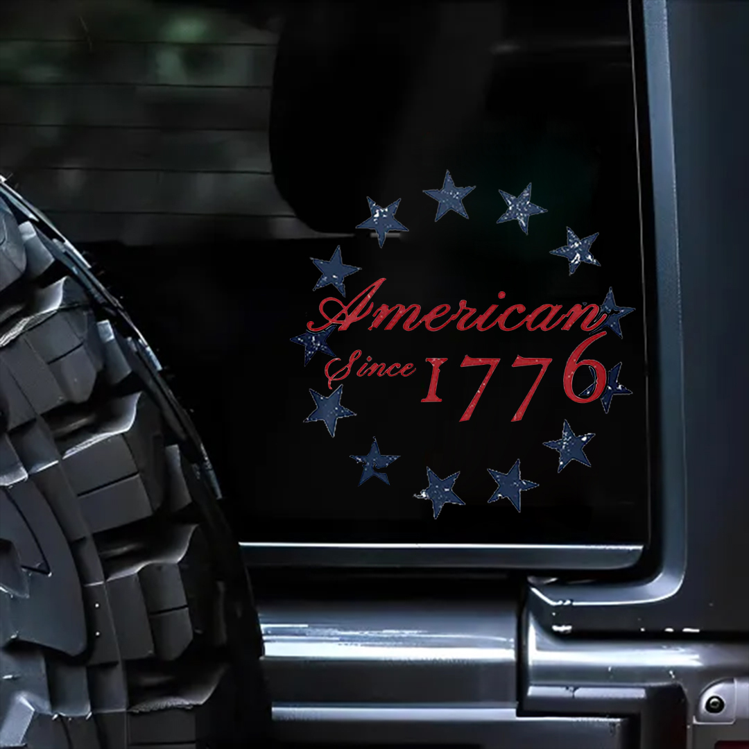 American Since 1776 Veterans Stickers-Independence Day Sticker