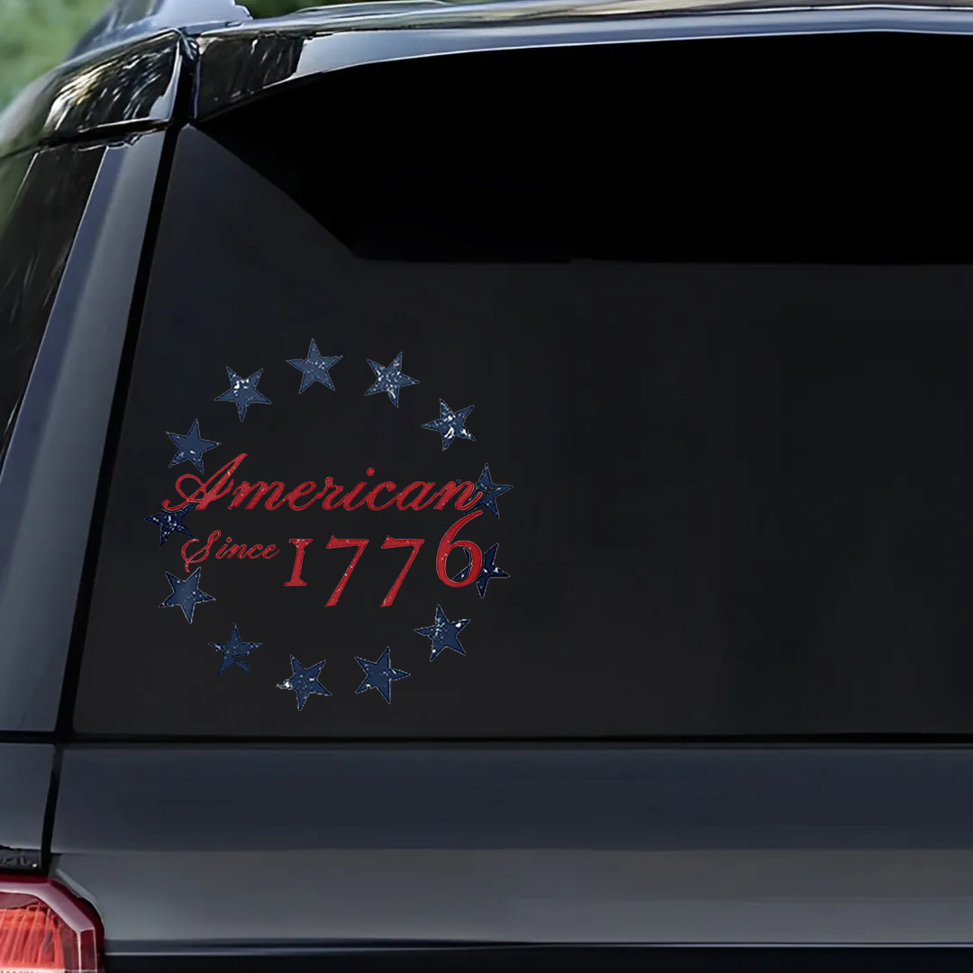 American Since 1776 Veterans Stickers-Independence Day Sticker