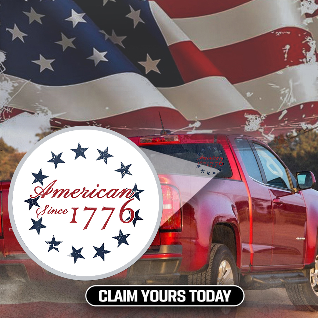 American Since 1776 Veterans Stickers-Independence Day Sticker