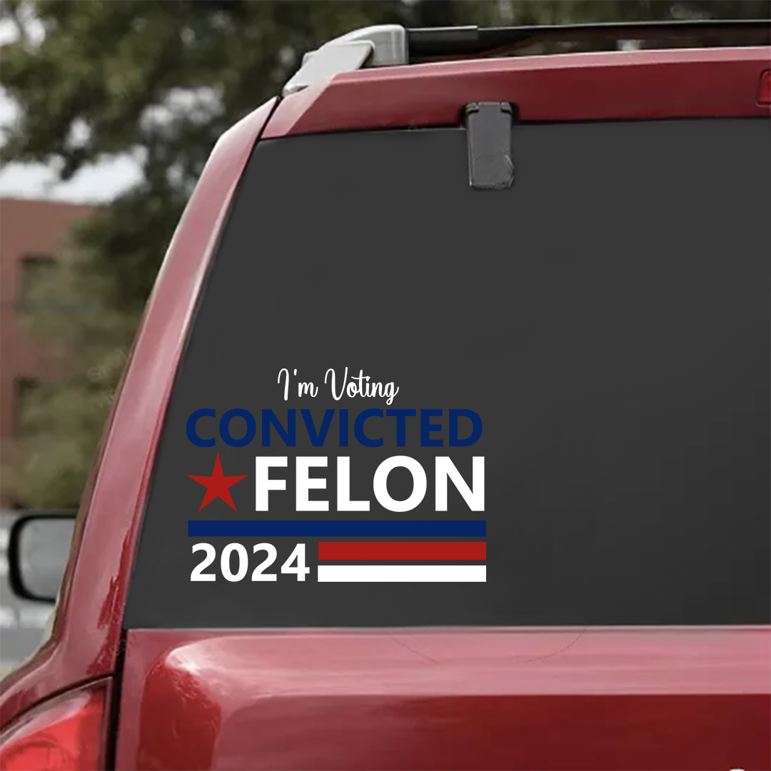 We Shout Out To The Convicted Felon Veterans Stickers-Independence Day Sticker