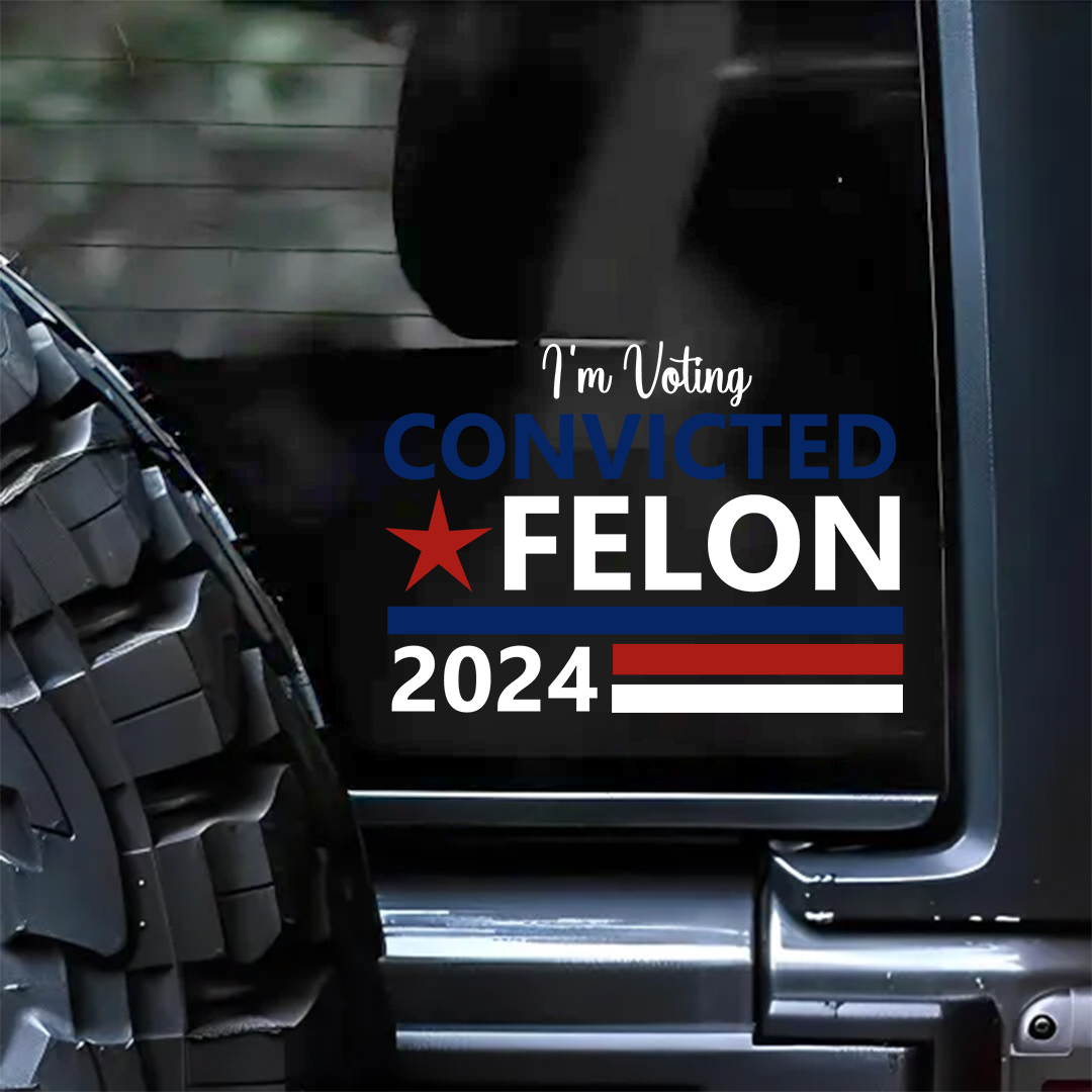 We Shout Out To The Convicted Felon Veterans Stickers-Independence Day Sticker