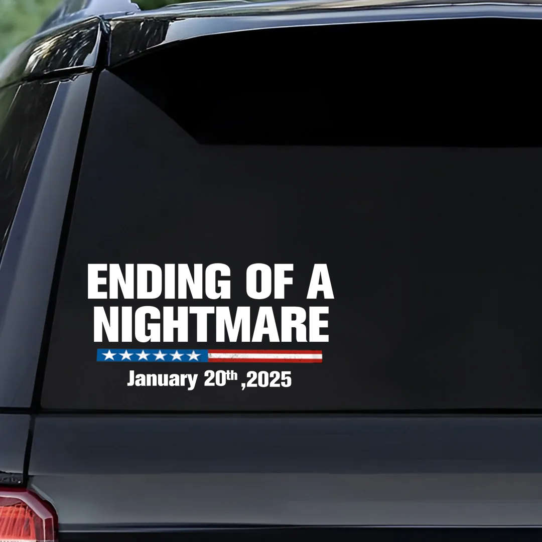 Ending Of A Nightmare Veterans Stickers-Independence Day Sticker