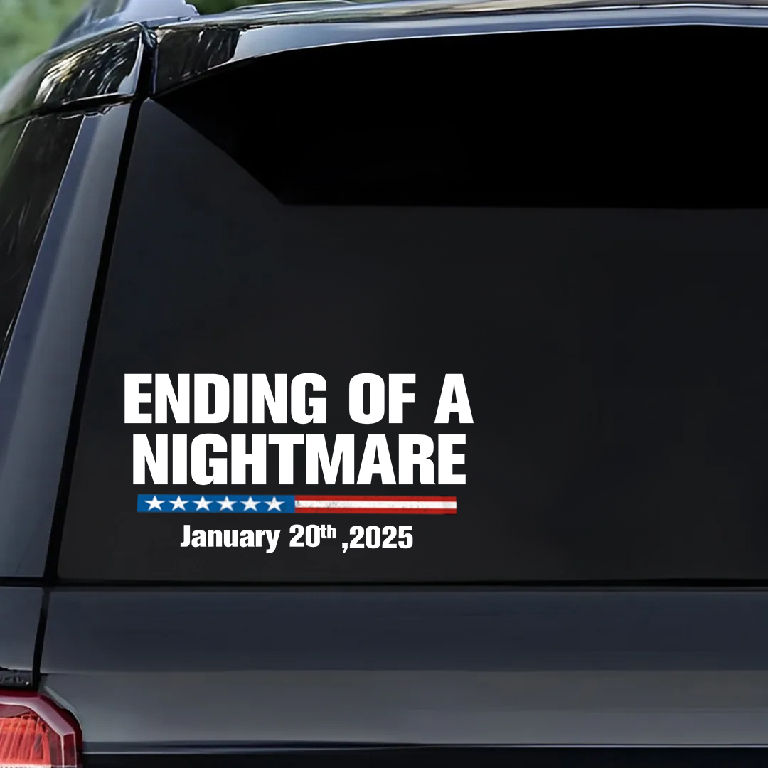 Ending Of A Nightmare Veterans Stickers-Independence Day Sticker