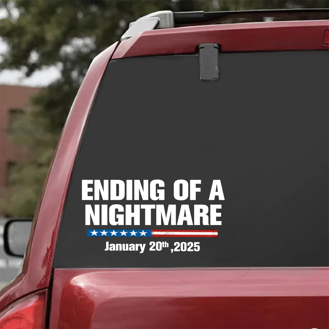 Ending Of A Nightmare Veterans Stickers-Independence Day Sticker