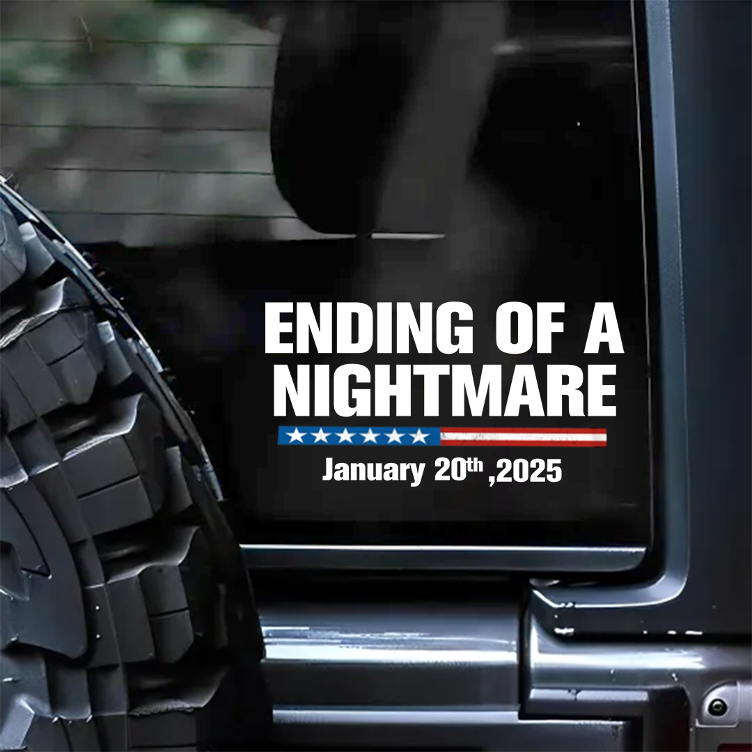 Ending Of A Nightmare Veterans Stickers-Independence Day Sticker
