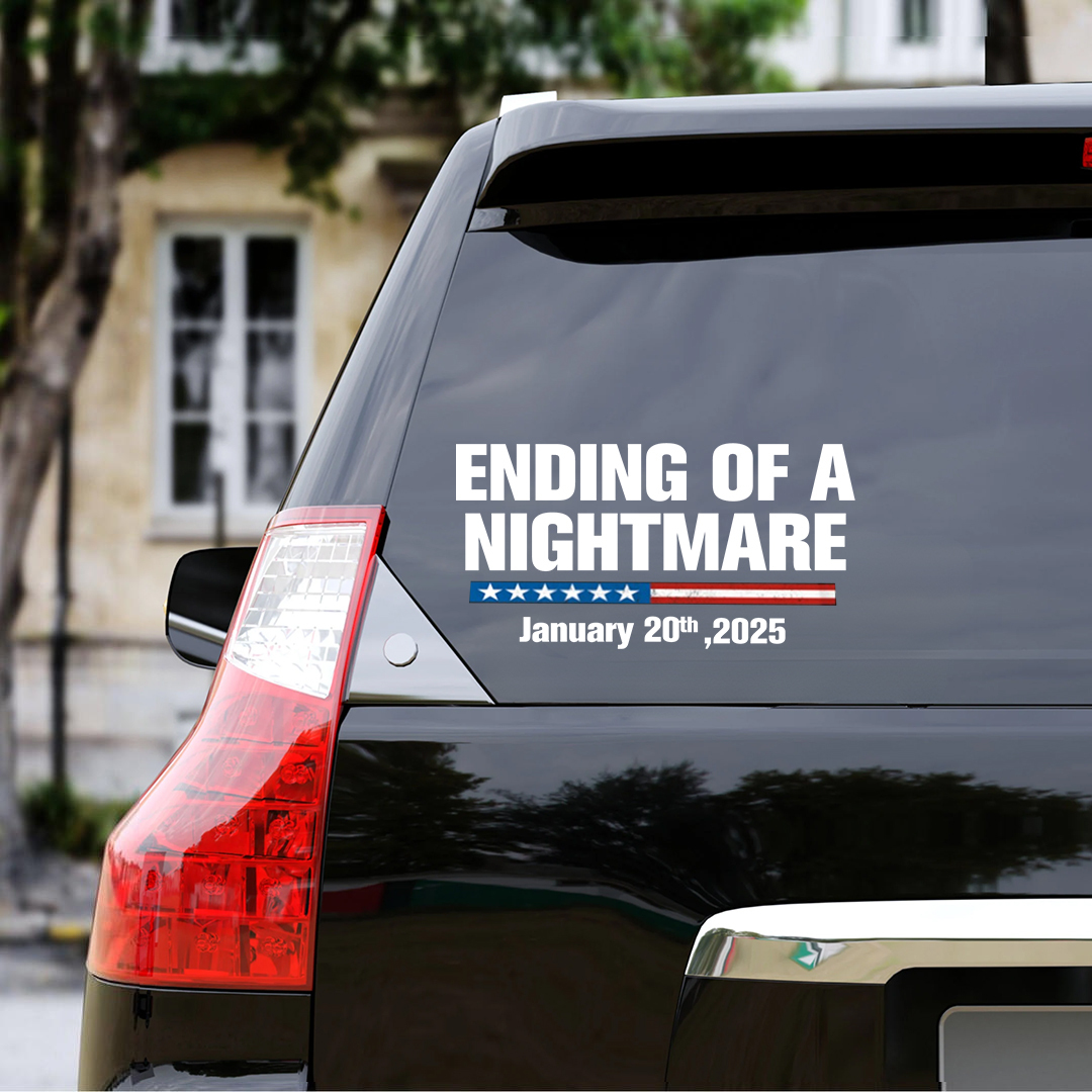 Ending Of A Nightmare Veterans Stickers-Independence Day Sticker
