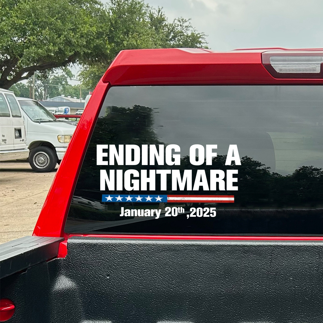 Ending Of A Nightmare Veterans Stickers-Independence Day Sticker