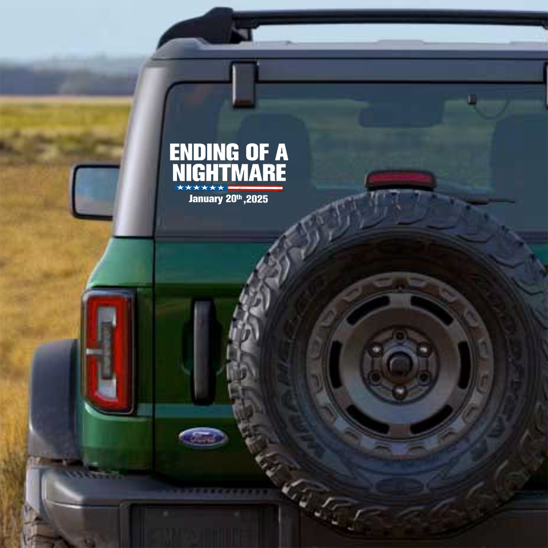 Ending Of A Nightmare Veterans Stickers-Independence Day Sticker