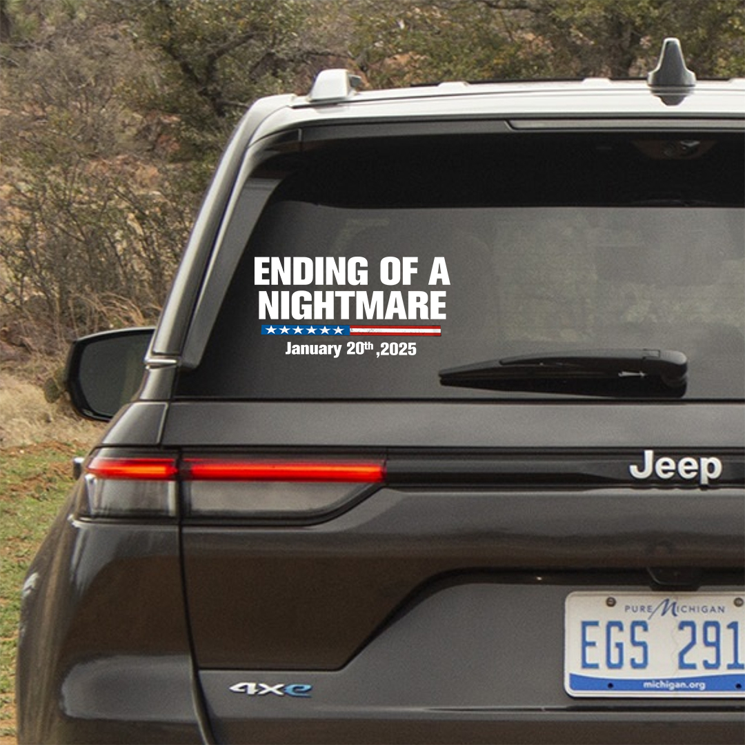 Ending Of A Nightmare Veterans Stickers-Independence Day Sticker