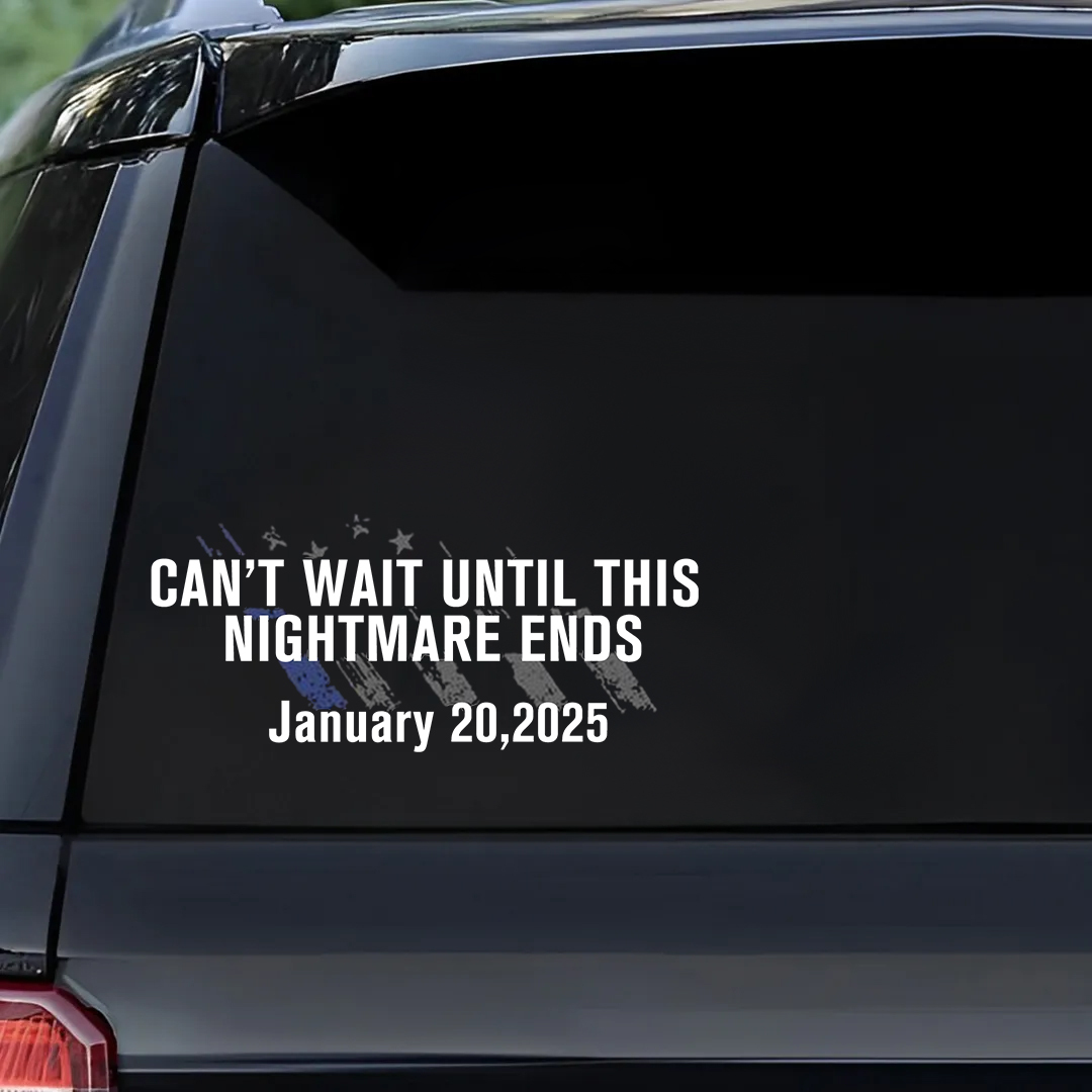 Until This Nightmare Ends Stickers-Independence Day Sticker