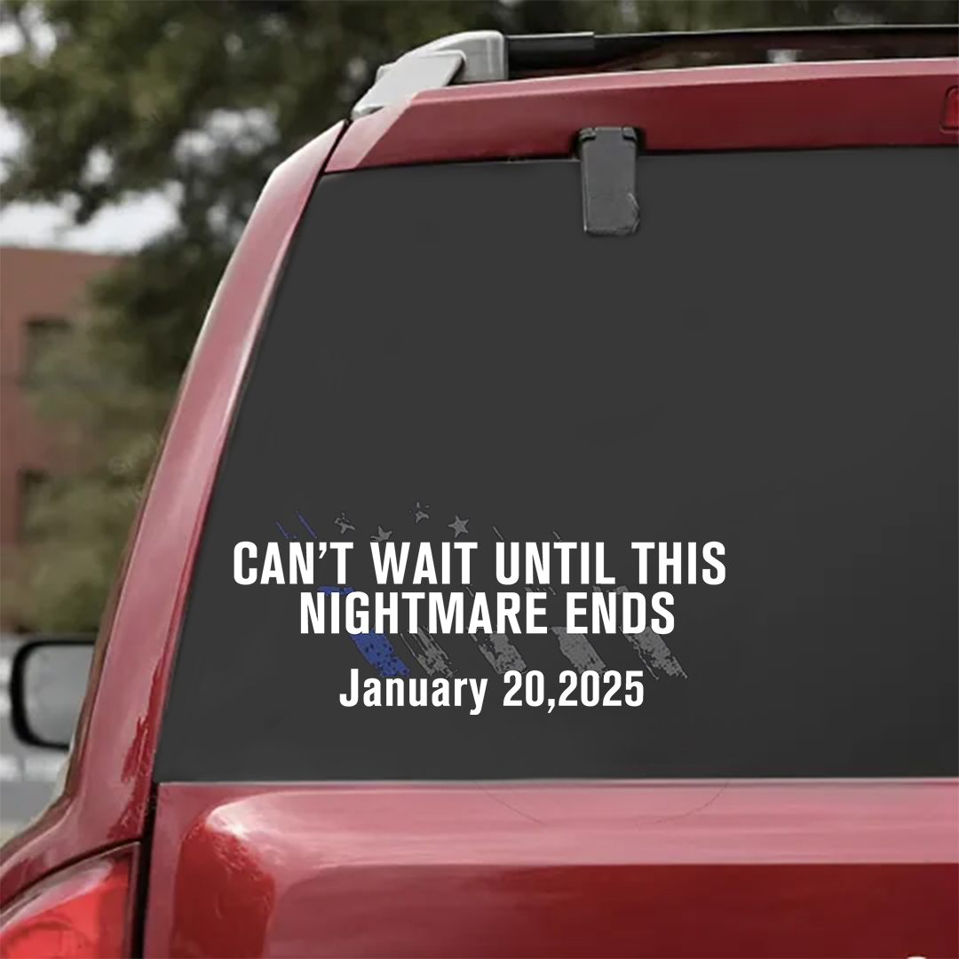 Until This Nightmare Ends Stickers-Independence Day Sticker