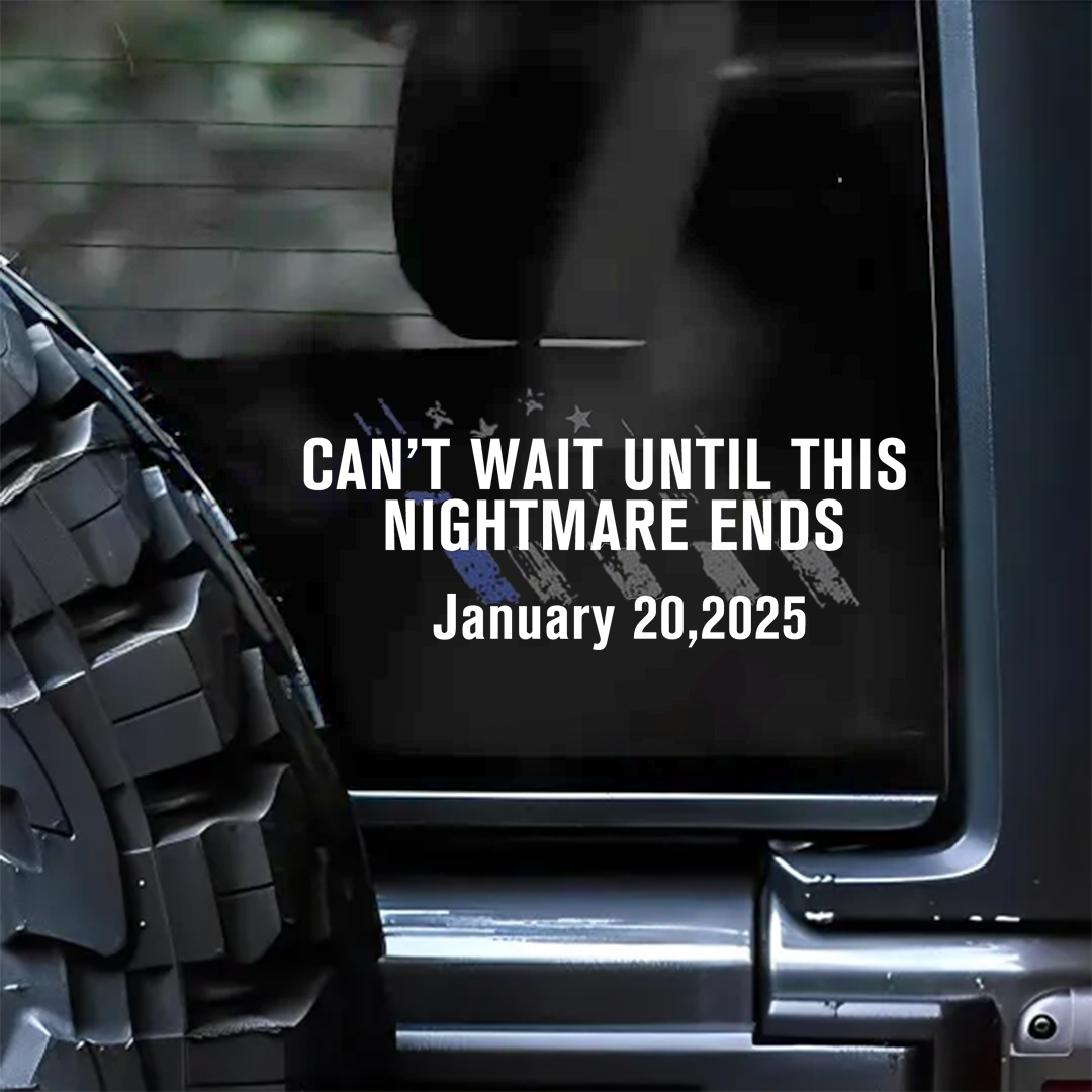 Until This Nightmare Ends Stickers-Independence Day Sticker