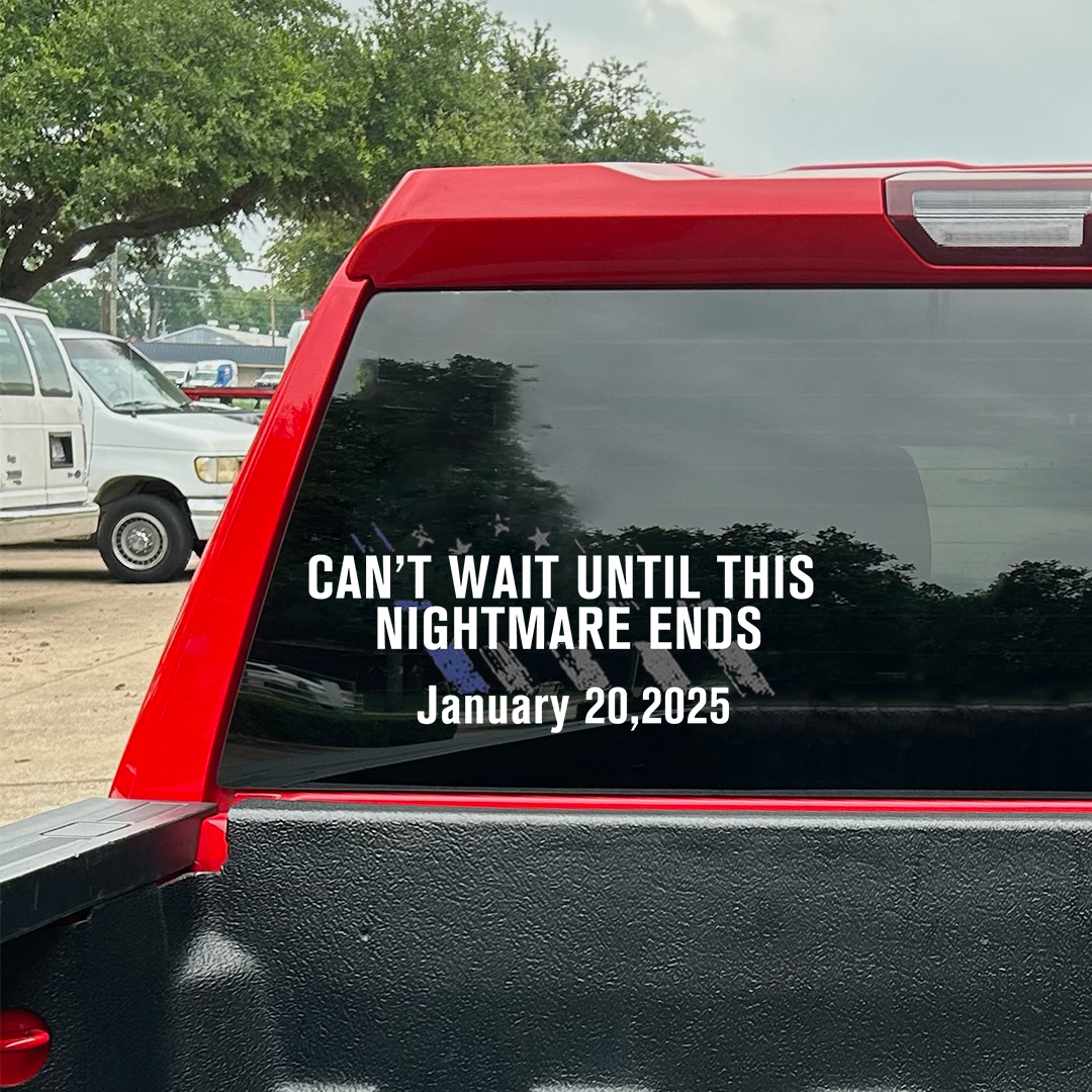 Until This Nightmare Ends Stickers-Independence Day Sticker