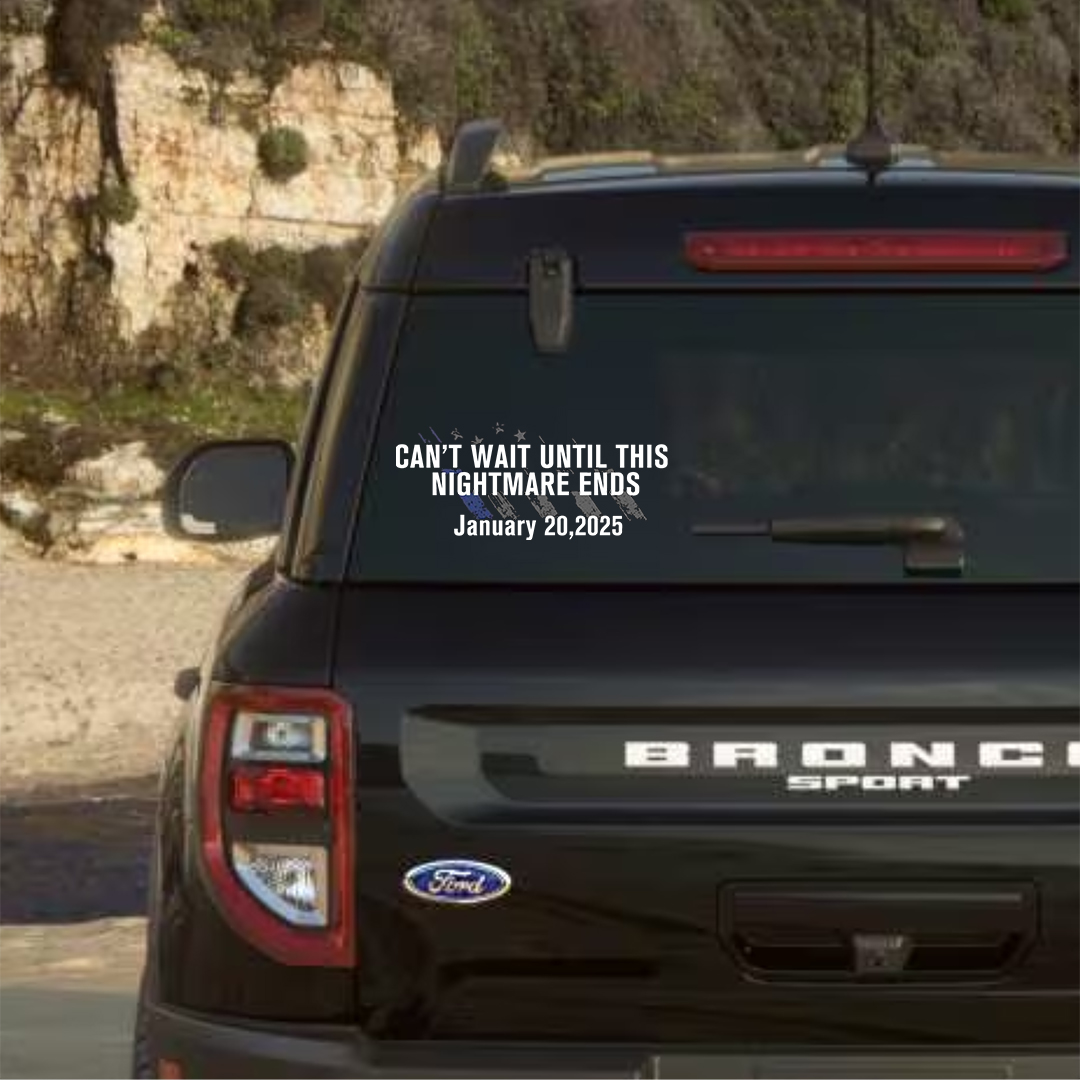 Until This Nightmare Ends Stickers-Independence Day Sticker