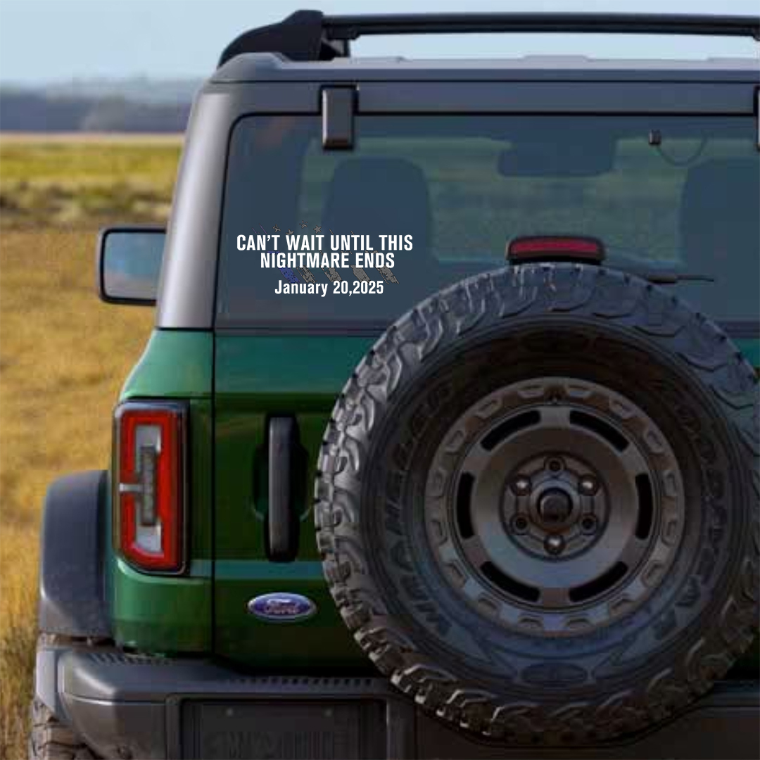 Until This Nightmare Ends Stickers-Independence Day Sticker