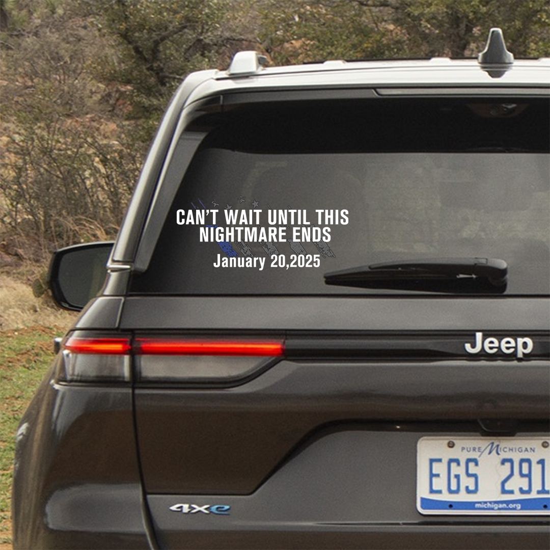 Until This Nightmare Ends Stickers-Independence Day Sticker