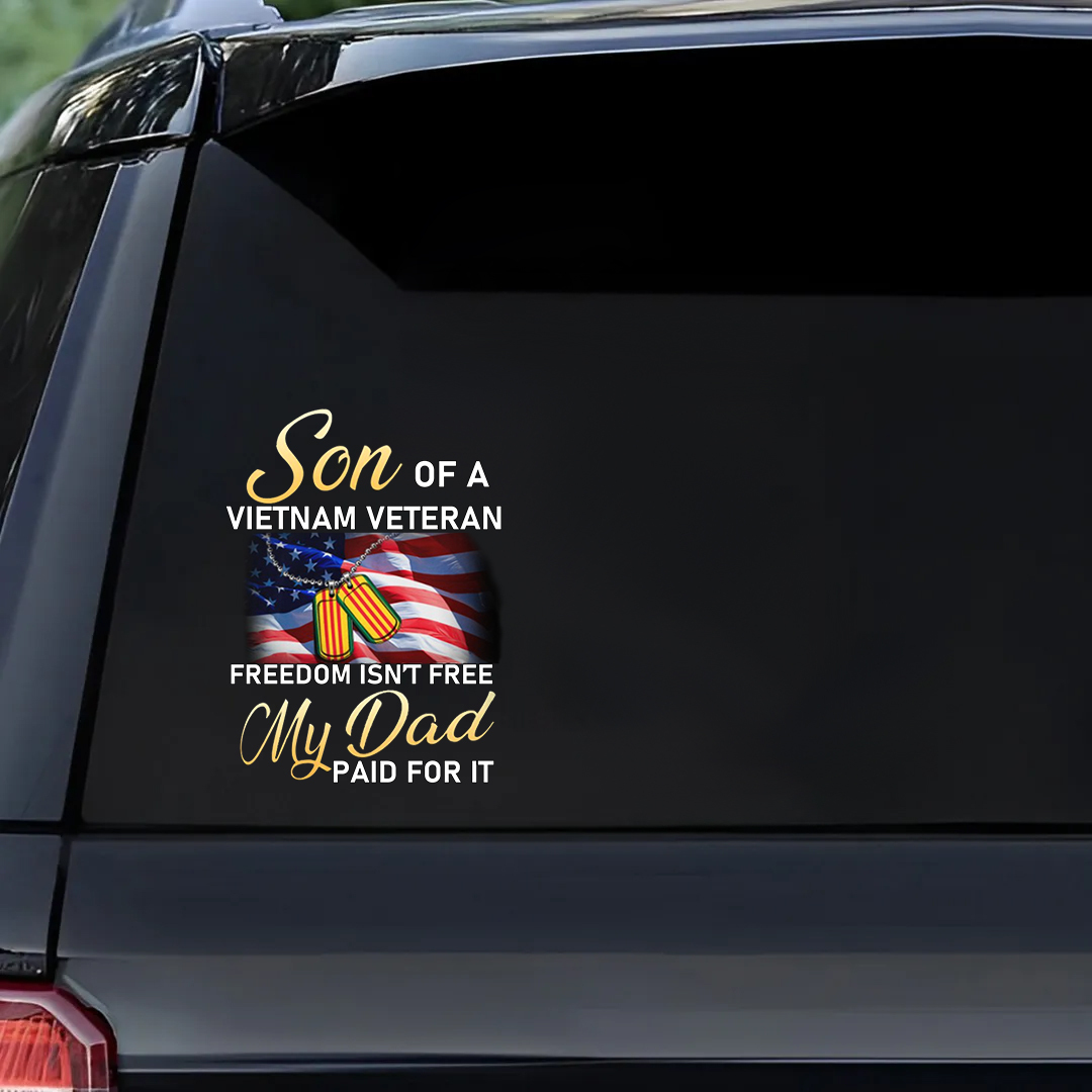 Son Of A Veteran Veterans Stickers
