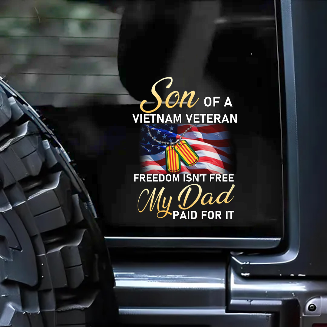 Son Of A Veteran Veterans Stickers