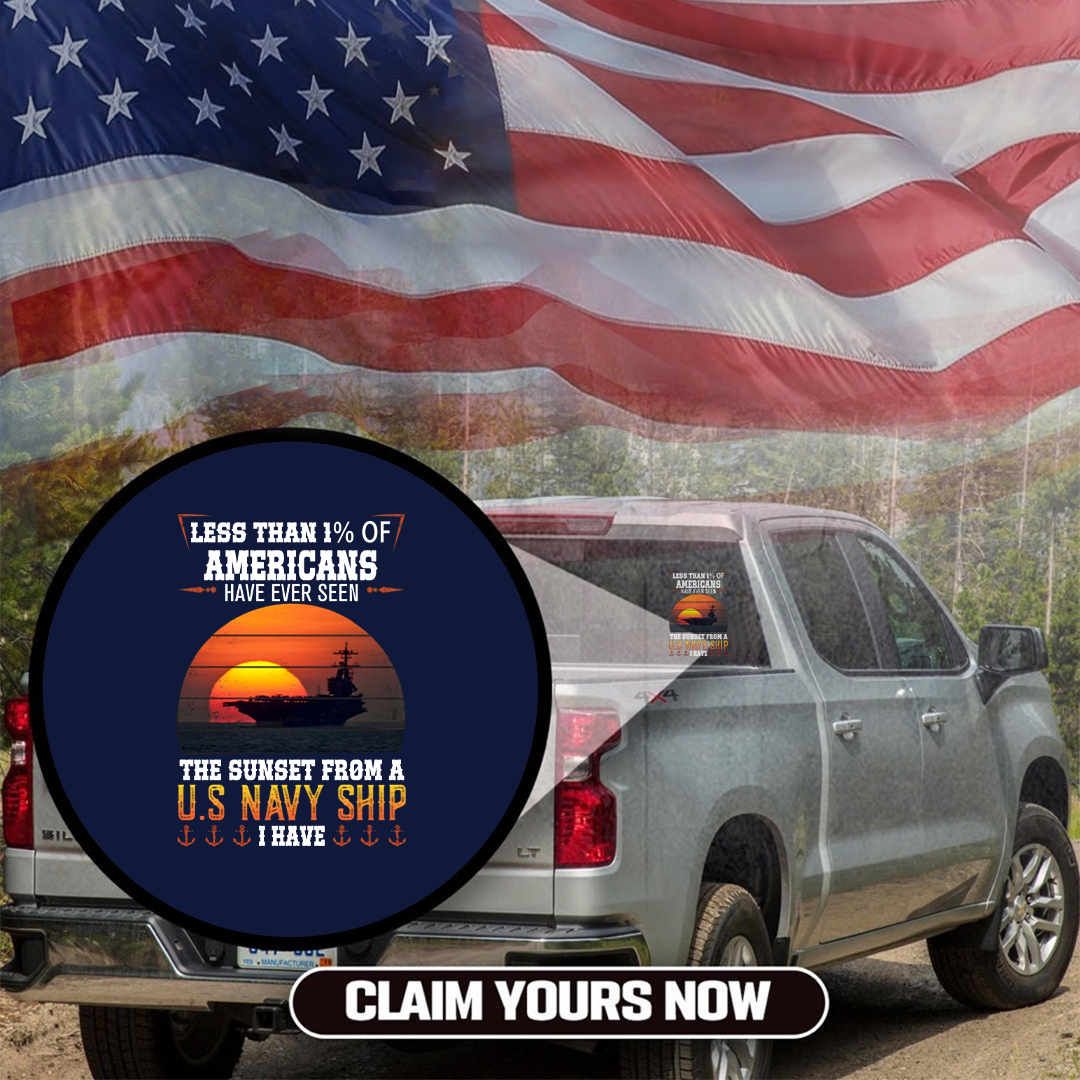 The Sunset From A Ship Veterans Stickers