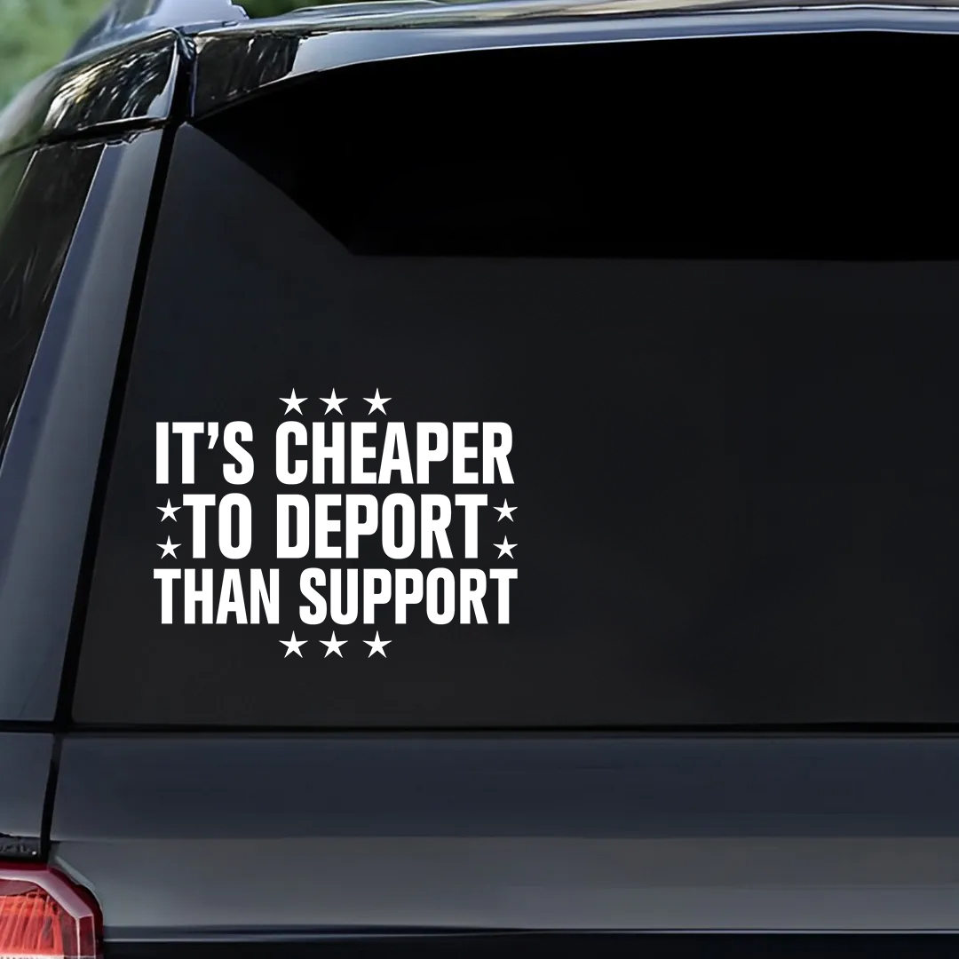 To Deport Than Support Stickers-Independence Day Sticker