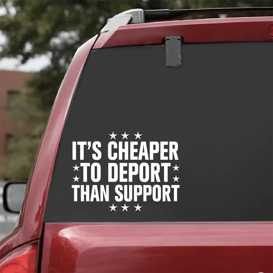 To Deport Than Support Stickers-Independence Day Sticker
