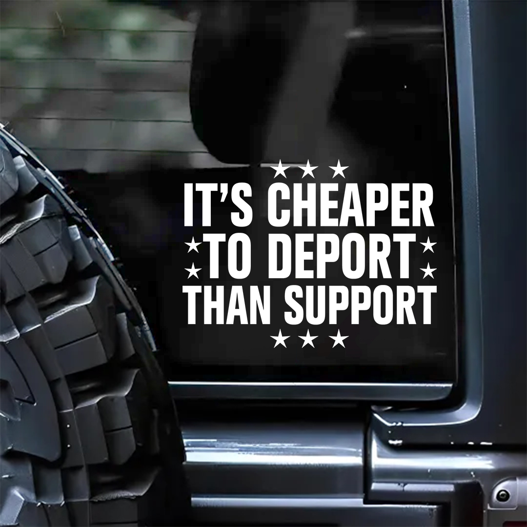 To Deport Than Support Stickers-Independence Day Sticker