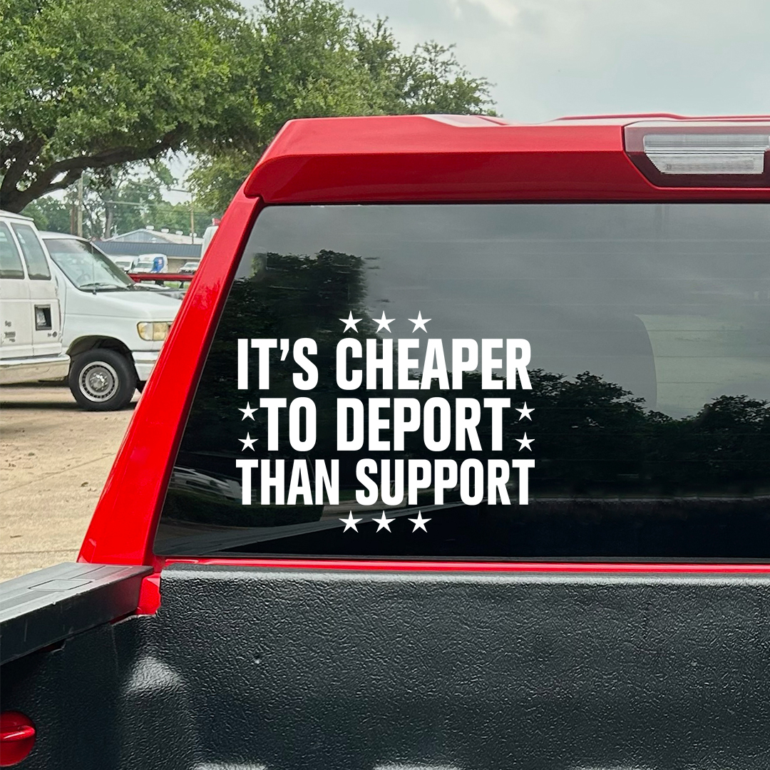To Deport Than Support Stickers-Independence Day Sticker