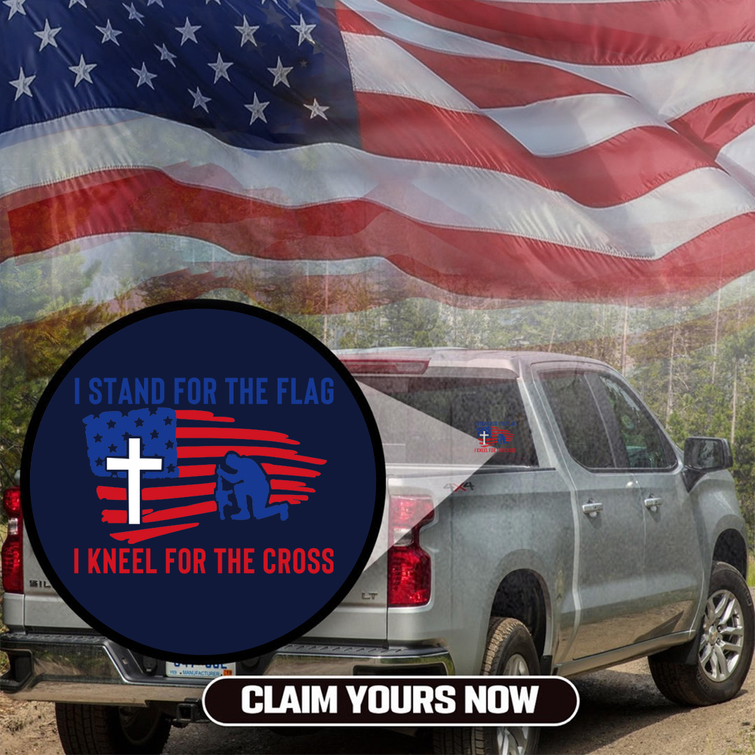 I Kneel For The Cross Veterans Stickers