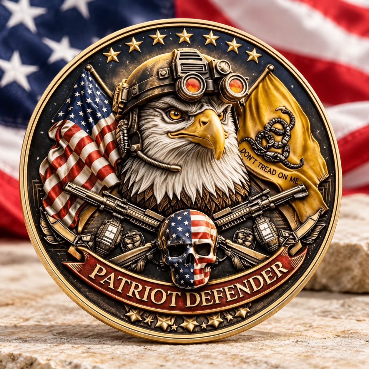 🦅 Carry the Spirit of a Defender-Patriot Defender Coin — American Warrior Collectible