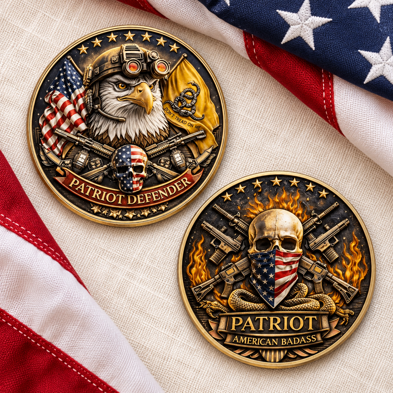 🦅 Carry the Spirit of a Defender-Patriot Defender Coin — American Warrior Collectible
