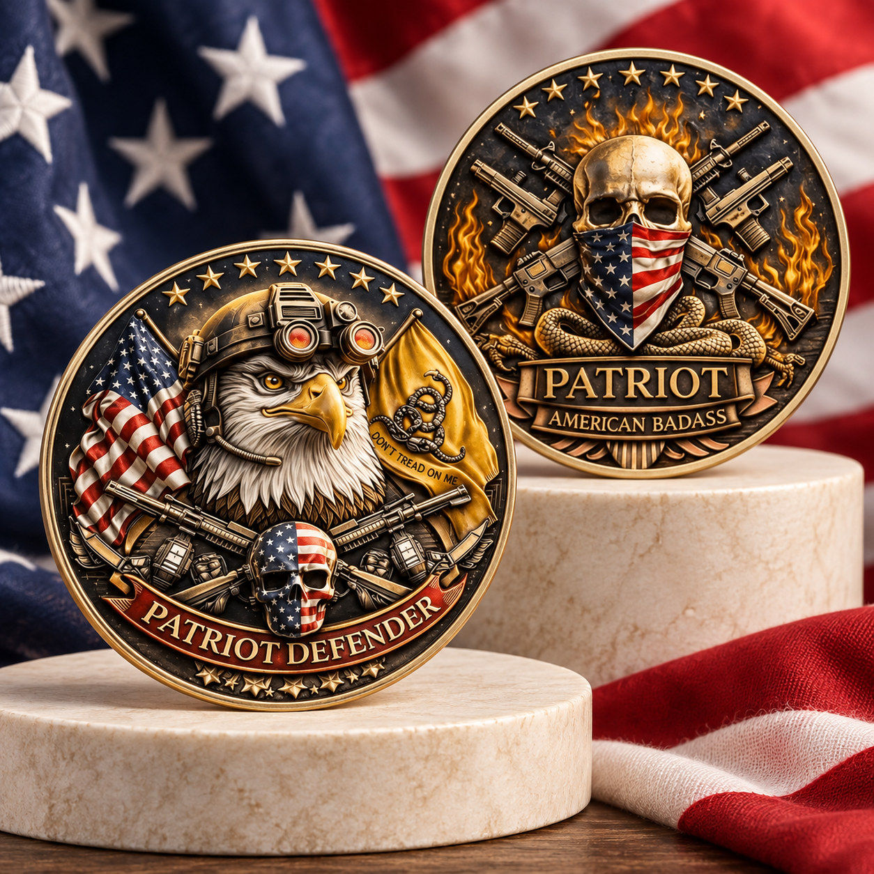 🦅 Carry the Spirit of a Defender-Patriot Defender Coin — American Warrior Collectible
