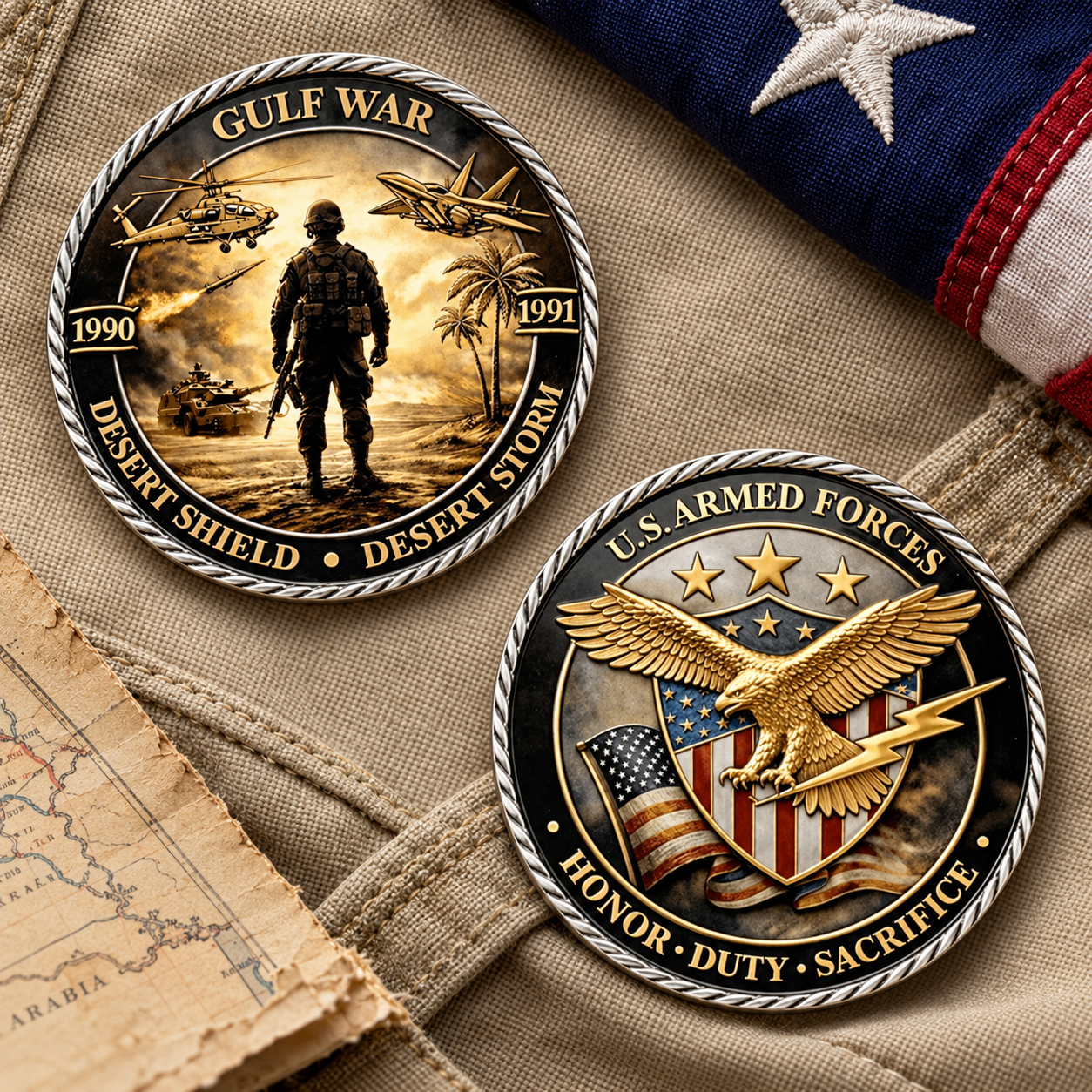 🎖️ Gulf War Desert Storm Commemorative Coin