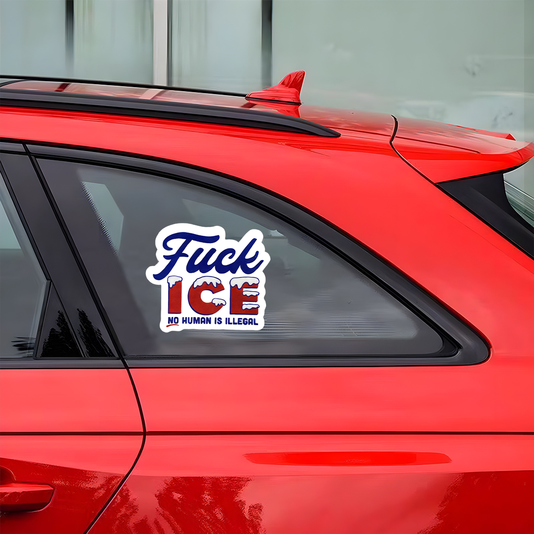 Fuck Ice Car Sticker
