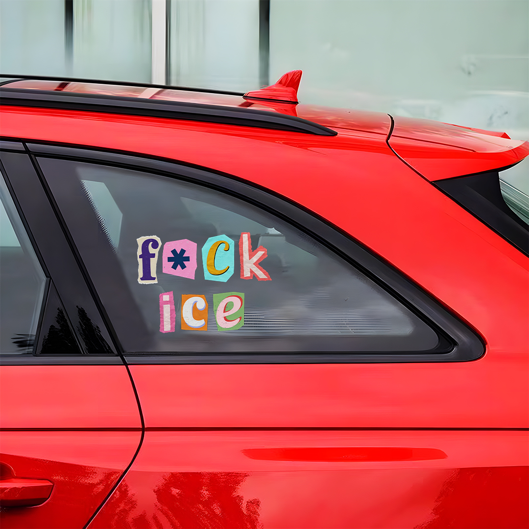 Fuck Ice Car Sticker