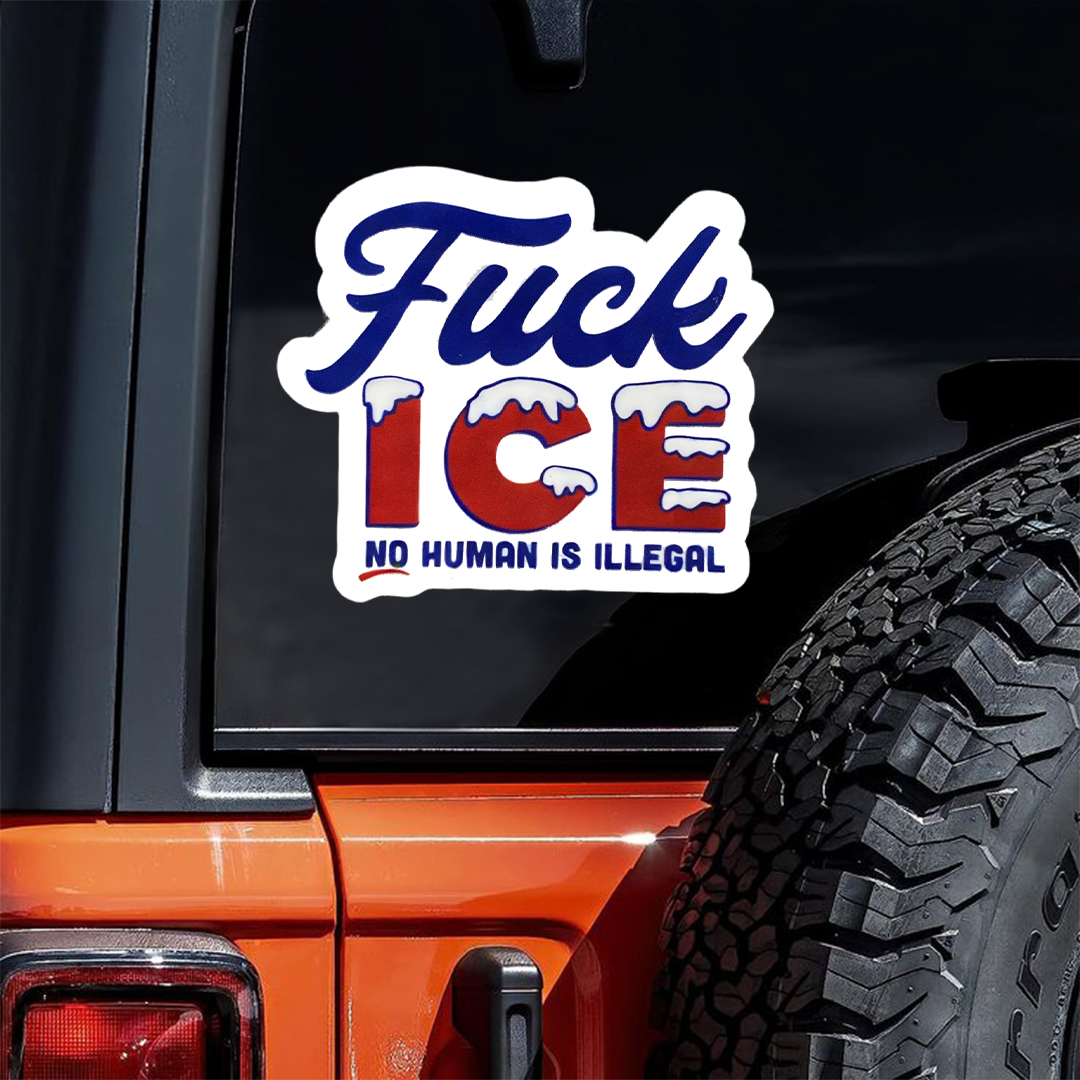 Fuck Ice Car Sticker