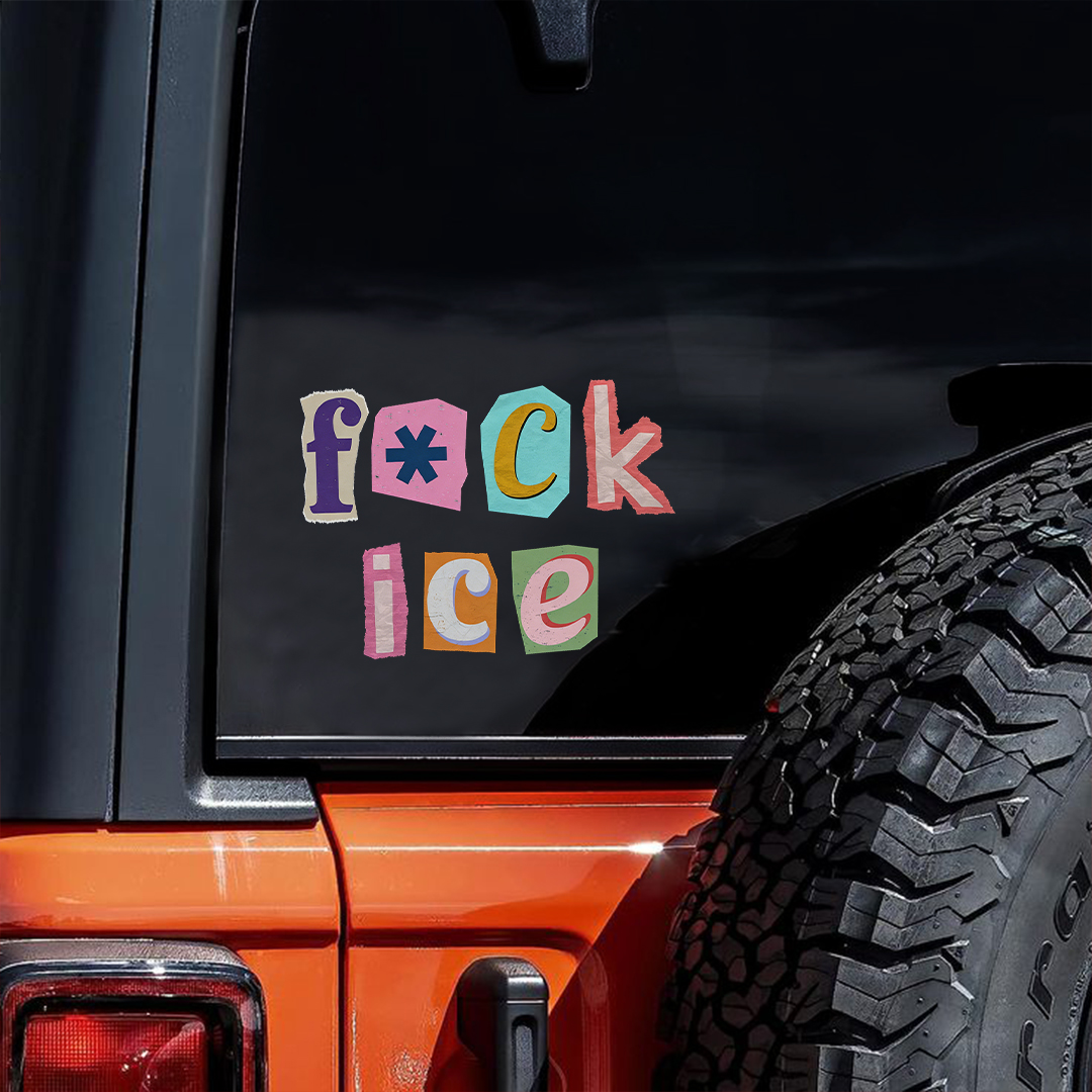 Fuck Ice Car Sticker