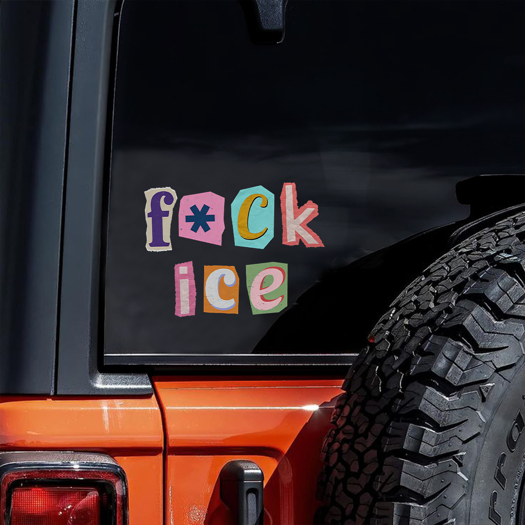 Fuck Ice Car Sticker