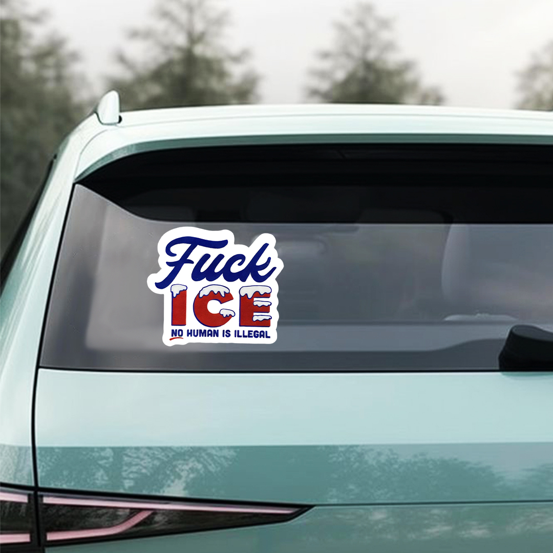 Fuck Ice Car Sticker